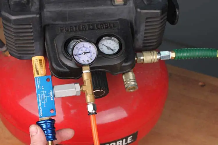 Making A Vacuum Pump With An Air Compressor Home Tools Pro - Diy Vacuum Pump From Compressor To